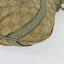 GUCCI GG Canvas Shoulder Bag Beige Gold 203257 Auth sw1229-9
