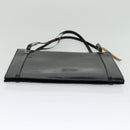 GUCCI Shoulder Bag Patent leather Black Silver Auth sw1231-5