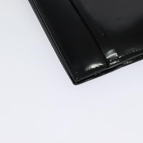 GUCCI Shoulder Bag Patent leather Black Silver Auth sw1231