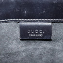 GUCCI Shoulder Bag Patent leather Black Silver Auth sw1231-19