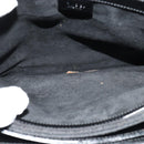 GUCCI Shoulder Bag Patent leather Black Silver Auth sw1231-10