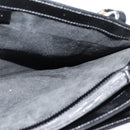 GUCCI Shoulder Bag Patent leather Black Silver Auth sw1231-20