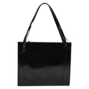 GUCCI Shoulder Bag Patent leather Black Silver Auth sw1231-13