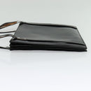 GUCCI Shoulder Bag Patent leather Black Silver Auth sw1231-3