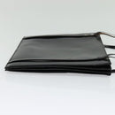 GUCCI Shoulder Bag Patent leather Black Silver Auth sw1231-4
