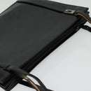 GUCCI Shoulder Bag Patent leather Black Silver Auth sw1231-6