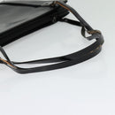 GUCCI Shoulder Bag Patent leather Black Silver Auth sw1231-7