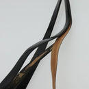 GUCCI Shoulder Bag Patent leather Black Silver Auth sw1231-8