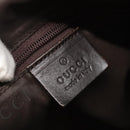 GUCCI Bamboo Hand Bag Nylon 2way Khaki Silver 001 1577 2123 Auth sw1236-19