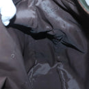 GUCCI Bamboo Hand Bag Nylon 2way Khaki Silver 001 1577 2123 Auth sw1236-20