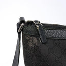 GUCCI GG Canvas Shoulder Bag Black Silver 272380 Auth sw1237-10