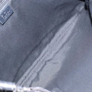 GUCCI GG Canvas Shoulder Bag Black Silver 272380 Auth sw1237-11