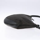 GUCCI GG Canvas Shoulder Bag Black Silver 272380 Auth sw1237-3