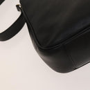 GUCCI Bamboo Hand Bag Leather 2way Black Gold 001 1638 Auth sw1242-17