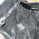 GUCCI Bamboo Hand Bag Leather 2way Black Gold 001 1638 Auth sw1242-20