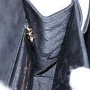 Salvatore Ferragamo Hand Bag Suede Black Gold Auth sw1248-19