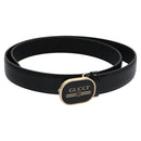 GUCCI Belt Leather 42.1"""" Black 547754 Auth sw125-1