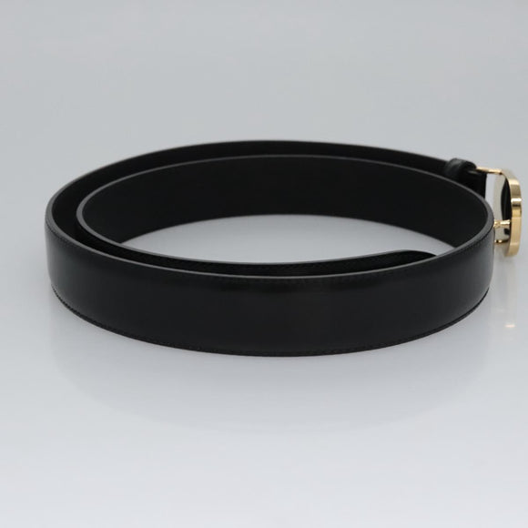 GUCCI Belt Leather 42.1"""" Black 547754 Auth sw125