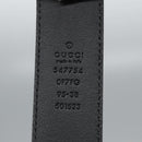 GUCCI Belt Leather 42.1"""" Black 547754 Auth sw125-9