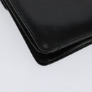 CELINE Hand Bag Leather 2way Black Gold Auth sw1250-18