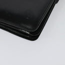 CELINE Hand Bag Leather 2way Black Gold Auth sw1250-9