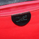 CELINE Hand Bag Leather 2way Black Gold Auth sw1250-21