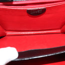 CELINE Hand Bag Leather 2way Black Gold Auth sw1250-11