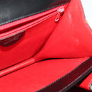 CELINE Hand Bag Leather 2way Black Gold Auth sw1250-22