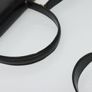 CELINE Hand Bag Leather 2way Black Gold Auth sw1250-7