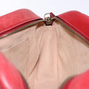 GUCCI GG Marmont Shoulder Bag Leather Red Gold 447632 Auth sw1251-17