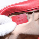 GUCCI GG Marmont Shoulder Bag Leather Red Gold 447632 Auth sw1251-20