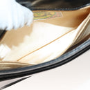 BOTTEGA VENETA INTRECCIATO Hand Bag Leather Black Gold Auth sw1261-21