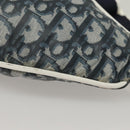 Christian Dior Trotter Canvas Body Bag Nylon Navy Silver Auth sw1263-15