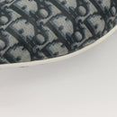 Christian Dior Trotter Canvas Body Bag Nylon Navy Silver Auth sw1263-16