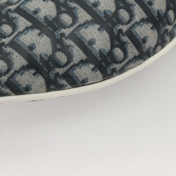 Christian Dior Trotter Canvas Body Bag Nylon Navy Silver Auth sw1263