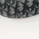 Christian Dior Trotter Canvas Body Bag Nylon Navy Silver Auth sw1263-17