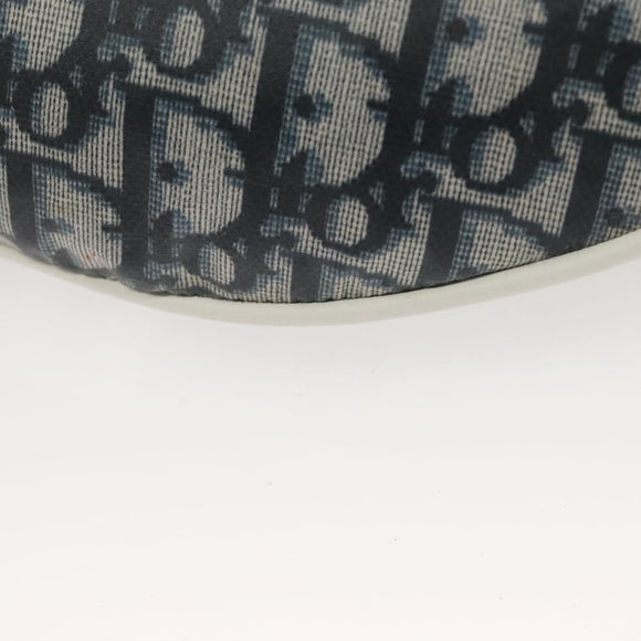 Christian Dior Trotter Canvas Body Bag Nylon Navy Silver Auth sw1263