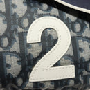 Christian Dior Trotter Canvas Body Bag Nylon Navy Silver Auth sw1263-18