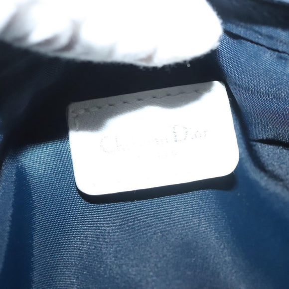 Christian Dior Trotter Canvas Body Bag Nylon Navy Silver Auth sw1263
