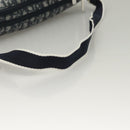 Christian Dior Trotter Canvas Body Bag Nylon Navy Silver Auth sw1263-7