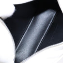 BALENCIAGA Shoulder Bag Leather White Silver Auth sw1264-11