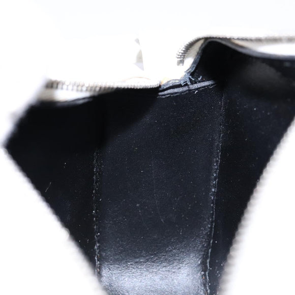 BALENCIAGA Shoulder Bag Leather White Silver Auth sw1264