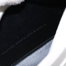 BALENCIAGA Shoulder Bag Leather White Silver Auth sw1264-12