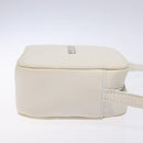 BALENCIAGA Shoulder Bag Leather White Silver Auth sw1264-3