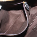 LOEWE Anagram Hand Bag Leather Black Gold Auth sw1269-22