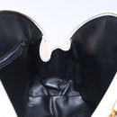 BALLY Hand Bag Leather White Gold Auth sw1273-21