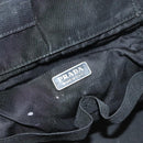PRADA Vanity Pouch Nylon Black Silver Auth sw1276-18