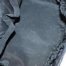 PRADA Vanity Pouch Nylon Black Silver Auth sw1276-11