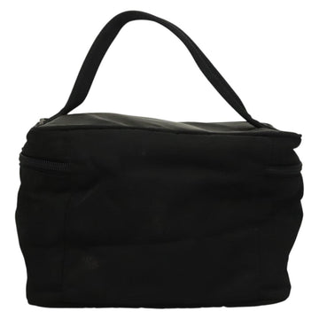 PRADA Vanity Pouch Nylon Black Silver Auth sw1276 - 0