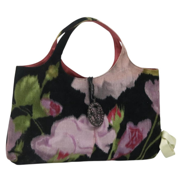 VALENTINO Hand Bag Suede Green Auth sw1277